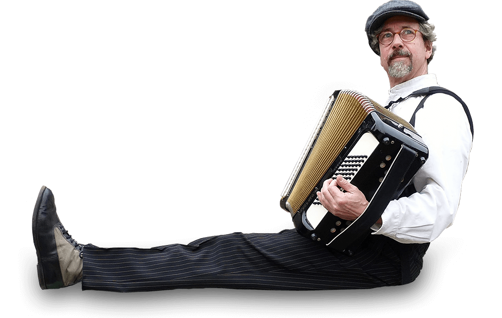 Andreas Rathgeber mit Akkordeon
